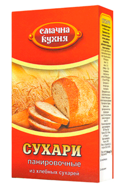 Сухарі панірувальні Смачна кухня, 90г